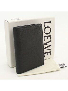 Loewe Slim Compact Wallet Anagram Trifold Soft Grain Calfskin
